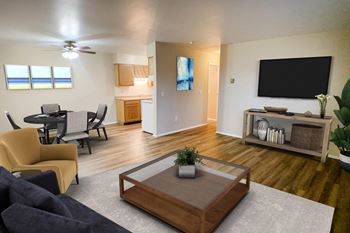 Luxury vinyl plank flooring
